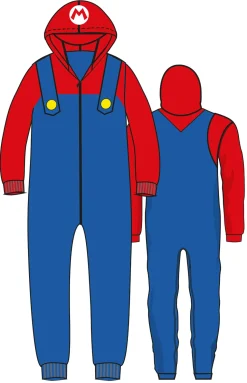 Penkkarit|Lasten Naamiaisasut>IV Beck / Amscan Europe GmbH, Dettinger Str. 148, 73230 Kirchheim/Teck, Germany, www.amscan-europe.com Adult Onesie costume Super Mario M