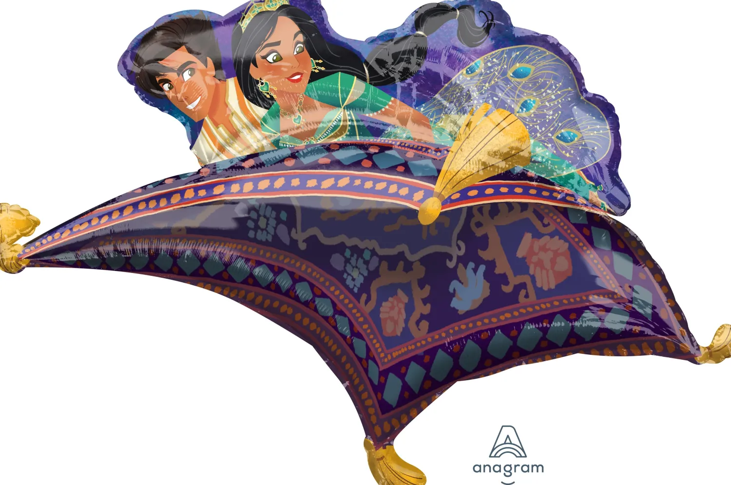 Muotofoliopallot>Anagram International Inc, 7700 Anagram Drive, MN 55344-7307, USA, http://www.anagramballoons.com/ Aladdin muotofolio