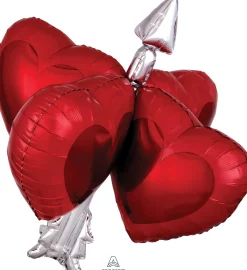 Ystävänpäivä|Erikoisfoliopallot>Anagram International Inc, 7700 Anagram Drive, MN 55344-7307, USA, http://www.anagramballoons.com/ Amorin nuoli ja sydämet erikoismuotofolio