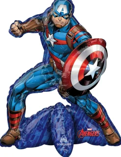 Erikoisilmapallot|Erikoisfoliopallot>Anagram International Inc, 7700 Anagram Drive, MN 55344-7307, USA, http://www.anagramballoons.com/ Avengers Kapteeni Amerikka ilmatäytteinen erikoisfoliopallo