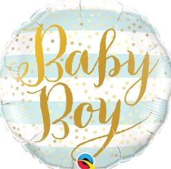 Pienet Foliopallot> Baby Boy raidat foliopallo