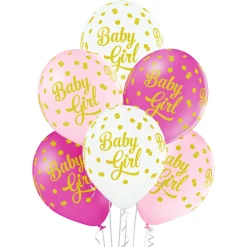 Vauvakutsut, Baby Shower|Vauvakutsut, Baby Shower>Belbal sp.zo.o, ul.Skarszewska 1, 83 - 110 Tczew, www.belbal.com Baby girl ilmapallo 30 cm 6 kpl/pkt
