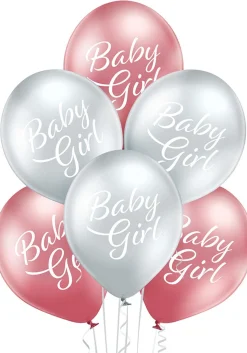 Painetut Ja Kuvioidut Ilmapallot>Belbal sp.zo.o, ul.Skarszewska 1, 83 - 110 Tczew, www.belbal.com Baby Girl ilmapallo 30 cm metallikromi 6 kpl/pss