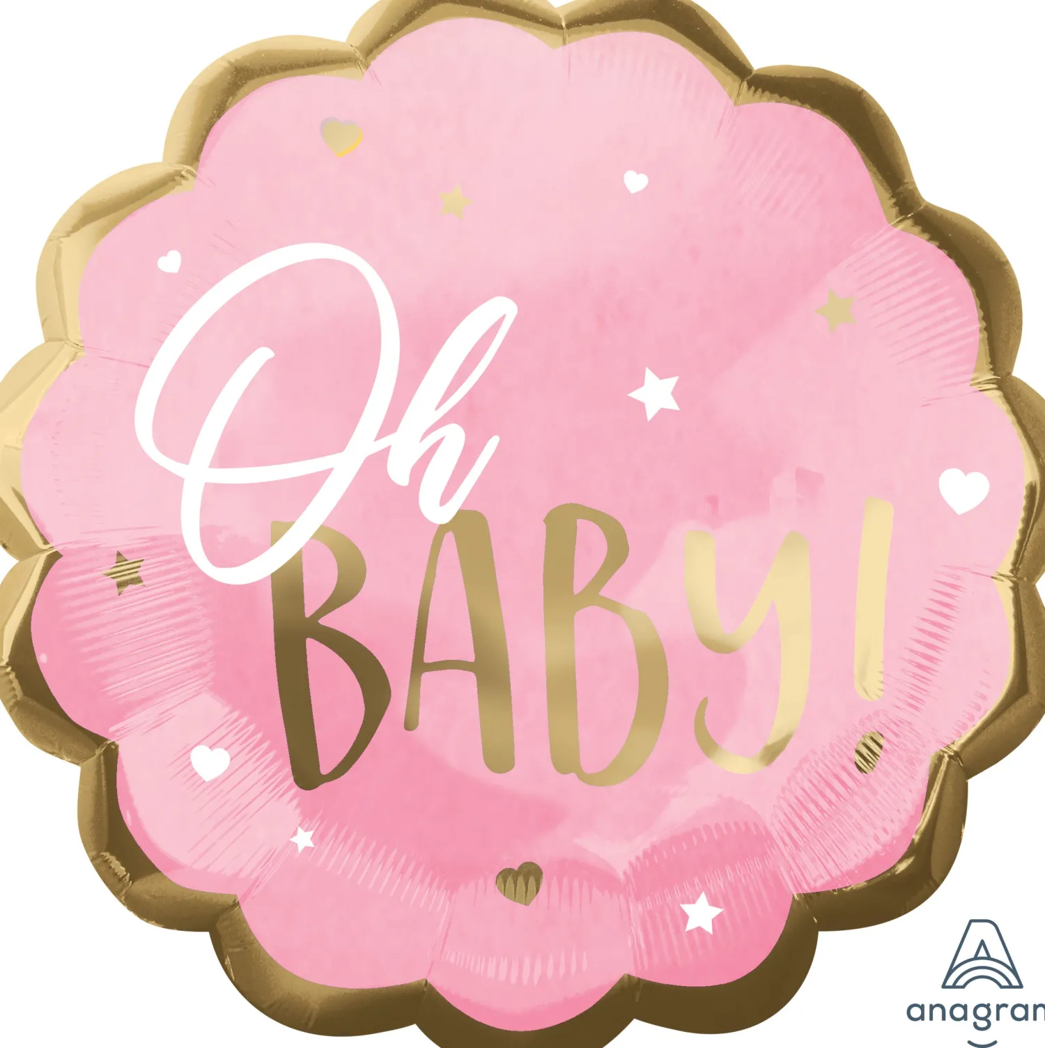 Ristiäiset Ja Nimenantojuhlat|Ristiäiset Ja Nimenantojuhlat>Anagram International Inc, 7700 Anagram Drive, MN 55344-7307, USA, http://www.anagramballoons.com/ Baby vaaleanpunainen muotofoliopallo