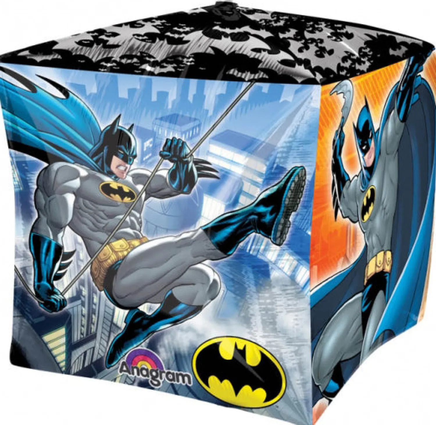 Erikoisfoliopallot|Batman>Anagram International Inc, 7700 Anagram Drive, MN 55344-7307, USA, http://www.anagramballoons.com/ Batman kuutio 3D muotofoliopallo