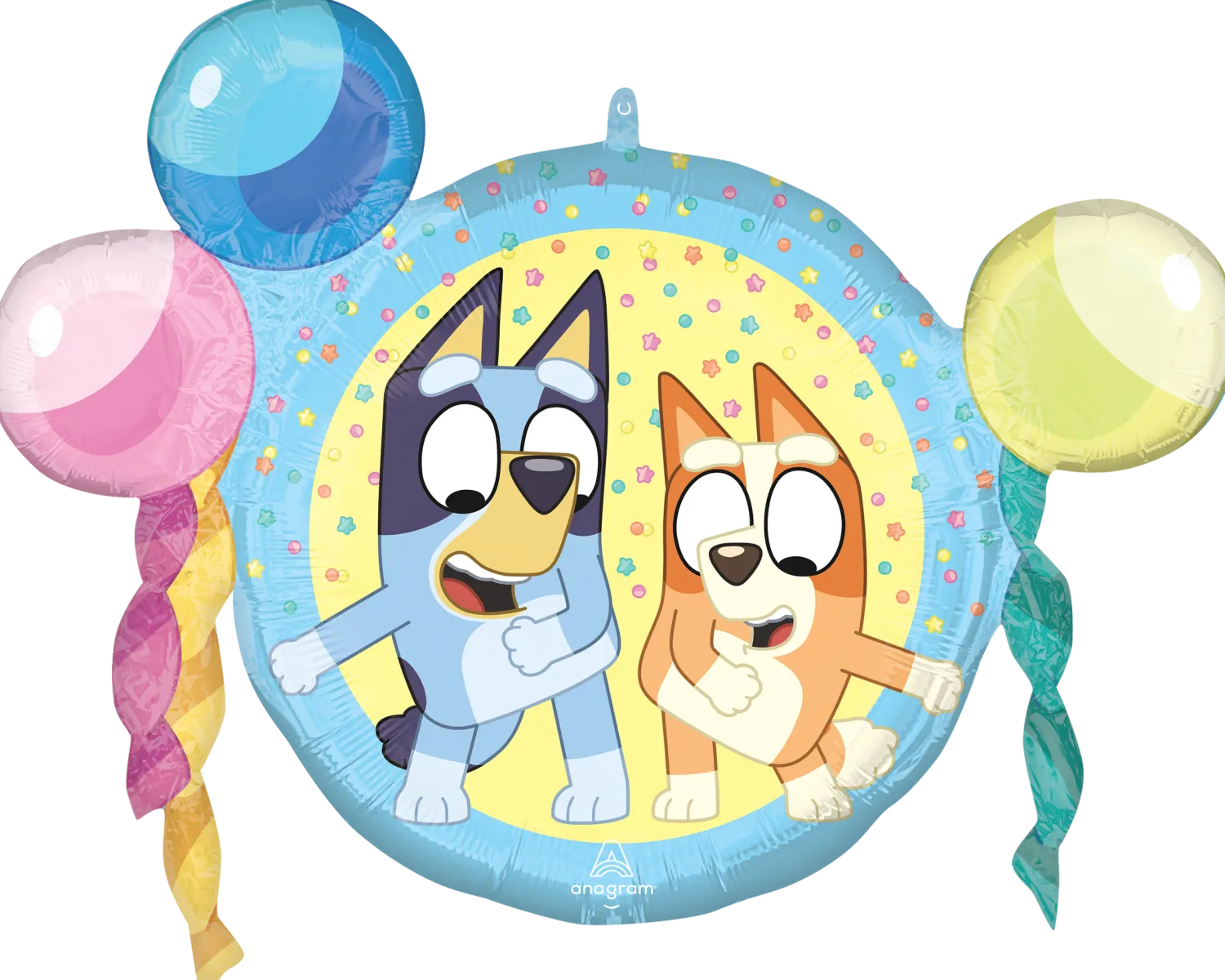 Muotofoliopallot|Vappu>Anagram International Inc, 7700 Anagram Drive, MN 55344-7307, USA, http://www.anagramballoons.com/ Bluey muotofoliopallo