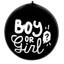 Vauvakutsut, Baby Shower|Vauvakutsut, Baby Shower>Boland Party Partners, P. O. Box 518, AK ALPHEN A/D RIJN, https://boland.eu Boy or Girl kumipallo vaaleanpunainen konfetti 60 cm