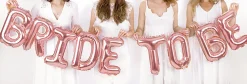 Erikoisilmapallot|Häät>PartyDeco sp. z o.o. sp. k., ul. Kolumba 1, 70-035 Szczecin, www.partydeco.com Bride to be kirjaimet ilmatäytteinen foliopallo