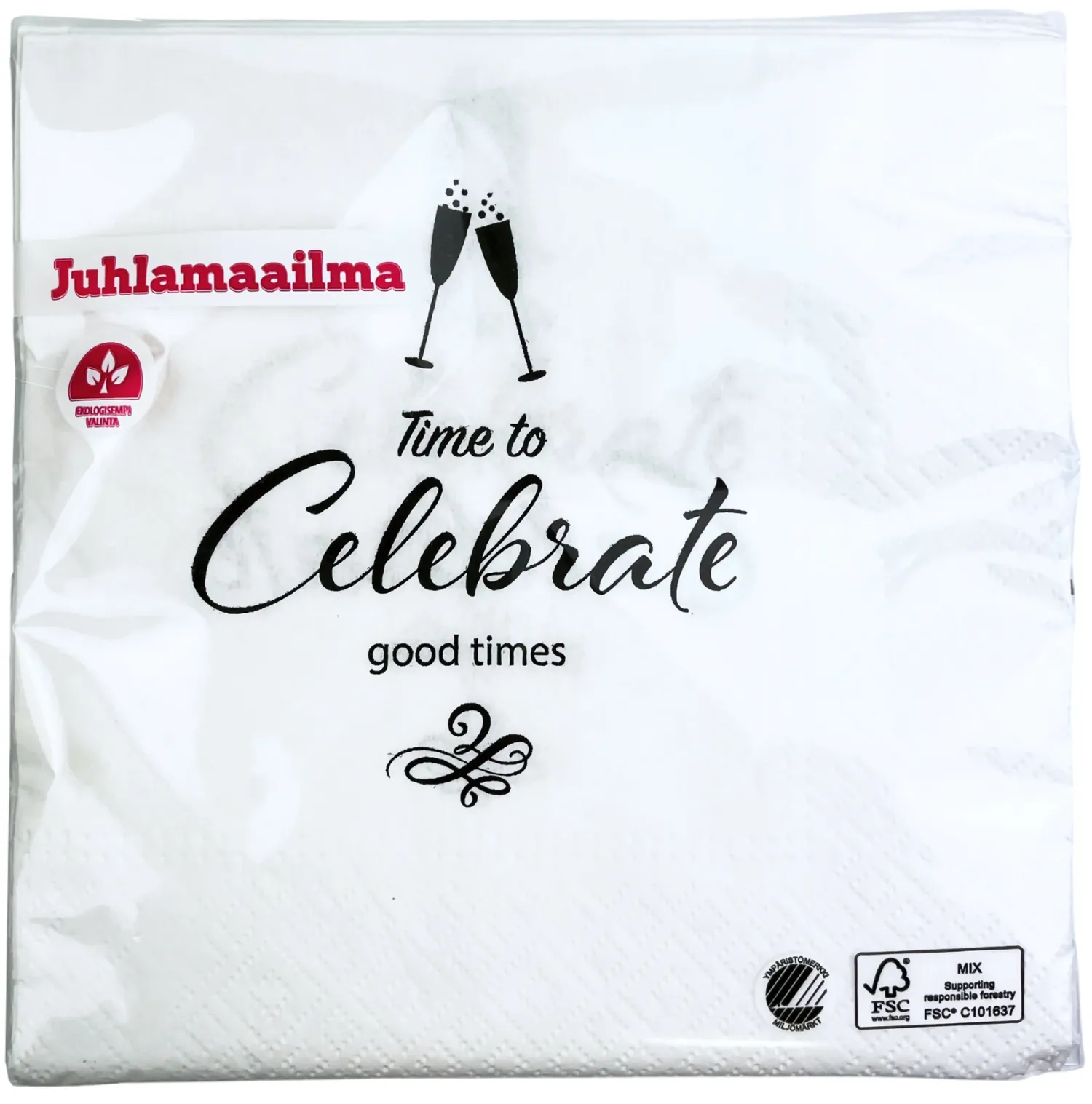 Lakkiaiset Ja Valmistujaiset|Lakkiaiset Ja Valmistujaiset>Ilmapallokeskus Balloon Center Oy, Tiilipojanlenkki 9, 01720 VANTAA, www.ilmapallokeskus.fi Celebrate lautasliina valkoinen 33 x 33 cm 20 kpl/pkt