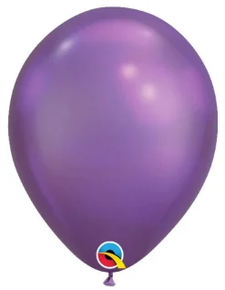 Yksiväriset Ilmapallot> 19 cm metallikromivioletti ilmapallo 100 kpl/pss