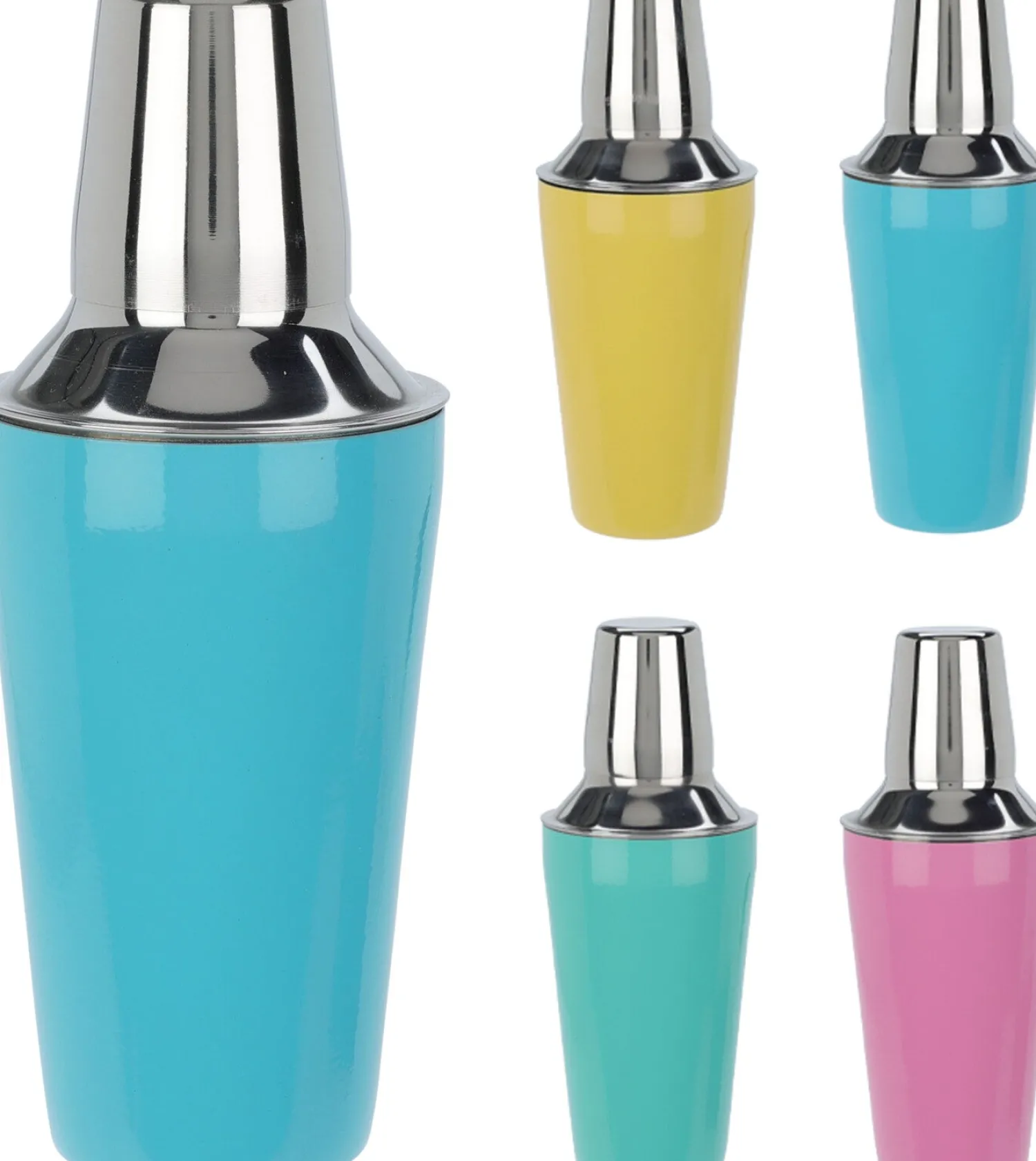 Juomatarvikkeet>Koopman International B.V., Distelweg 88, 1031 HH AMSTERDAM, www.koopmanint.com Cocktail shaker 500 ml, lajitelmatuote 4 eri väriä