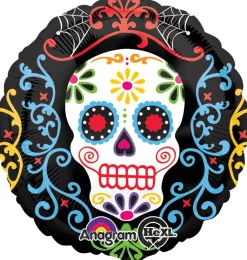 Pienet Foliopallot>Anagram International Inc, 7700 Anagram Drive, MN 55344-7307, USA, http://www.anagramballoons.com/ Day of the dead foliopallo