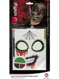 Kauhu / Day Of The Dead|Halloween>Smiffys II Ltd., New Lane, Leeds, LS11 5DZ United Kingdom, www.smiffys.com Day Of The Dead Zombi maskeeraussetti