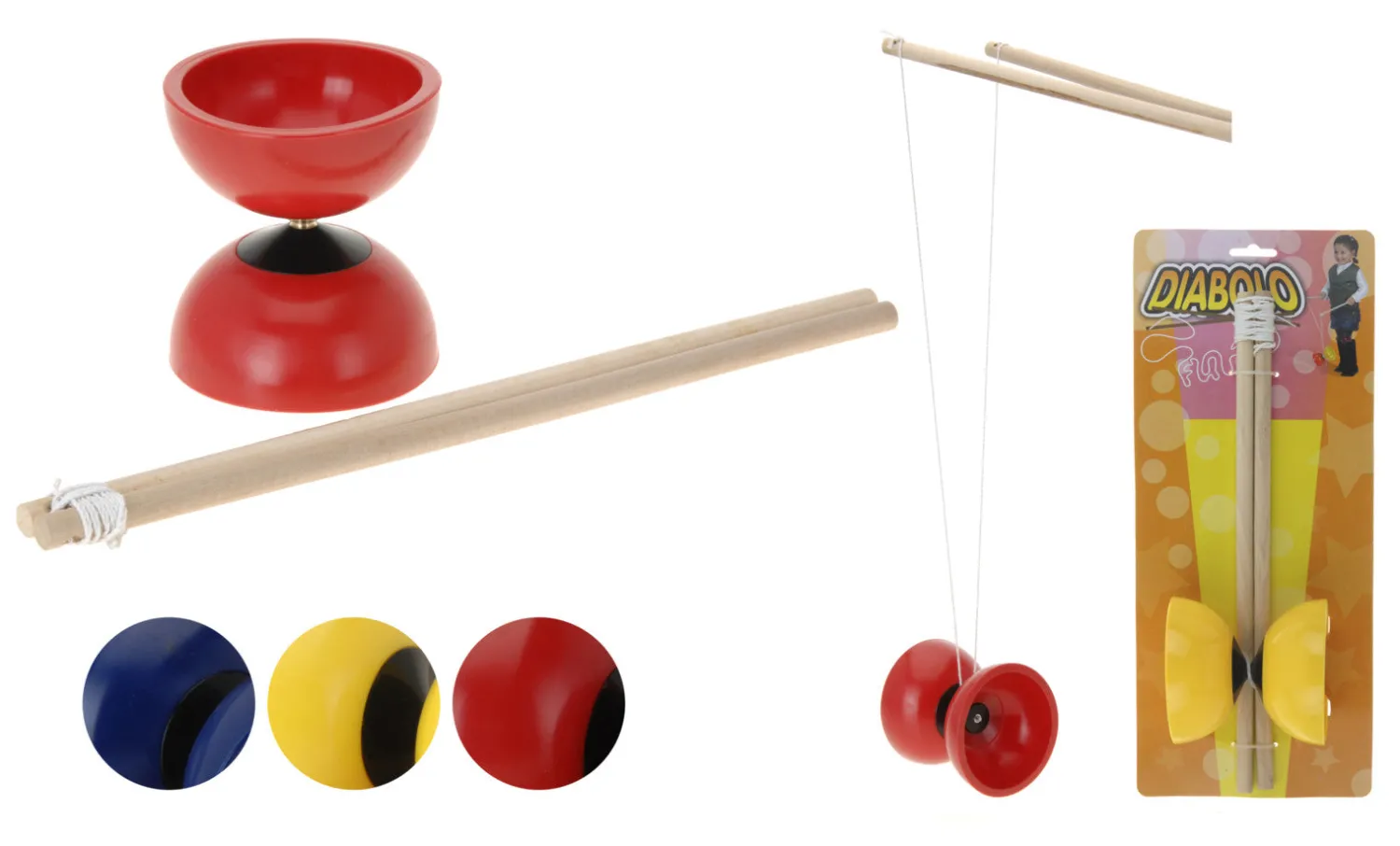 Kesätuotteet|Kesätuotteet>Koopman International B.V., Distelweg 88, 1031 HH AMSTERDAM, www.koopmanint.com Diabolo, lajitelmatuote 3 eri väriä