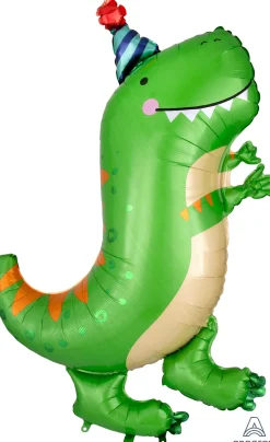 Muotofoliopallot|Vappu>Anagram International Inc, 7700 Anagram Drive, MN 55344-7307, USA, http://www.anagramballoons.com/ Dino juhlatuulella muotofoliopallo