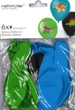 Dinosaurukset>Riethmüeller Dinosaurus ilmapallo 28 cm 6 kpl/pss