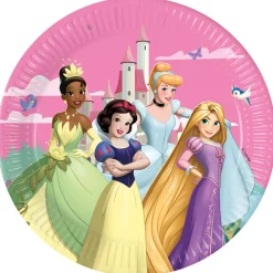 Lautaset|Disney Prinsessat>Juhlamaailma Disney Prinsessat juhlahetki suuri pahvilautanen 23 cm 8 kpl/pkt