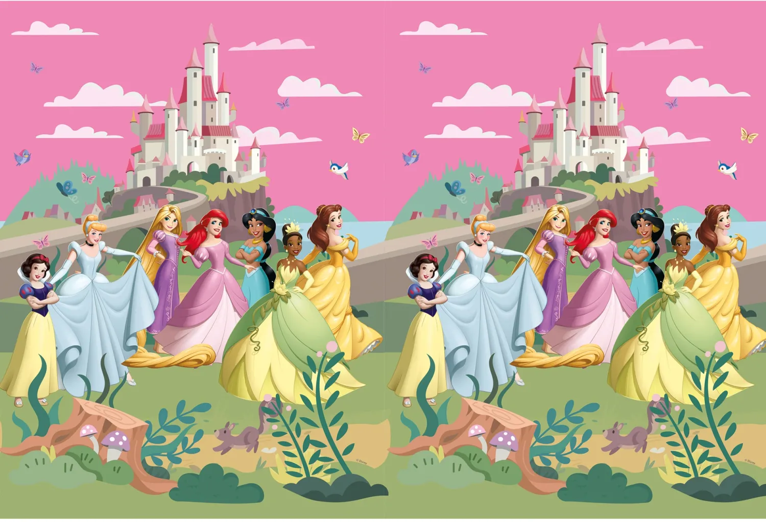 Disney Prinsessat|Kaita- Ja Pöytäliinat>Juhlamaailma Disney Prinsessat juhlahetki pöytäliina 120 x 180 cm