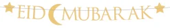 Muut Ripustettavat Koristeet|Viiri- Ja Kirjainnauhat>IV Beck / Amscan Europe GmbH, Dettinger Str. 148, 73230 Kirchheim/Teck, Germany, www.amscan-europe.com Eid Mubarak kirjainnauha 220 x 15 cm