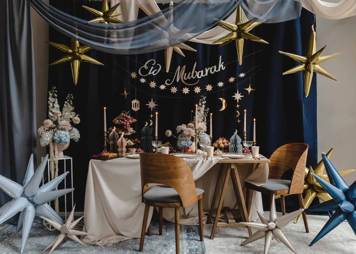 Muut Ripustettavat Koristeet|Eid Mubarak>PartyDeco sp. z o.o. sp. k., ul. Kolumba 1, 70-035 Szczecin, www.partydeco.com Eid Mubarak koristenauhat, pituus 2 m