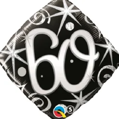 Pienet Foliopallot|Numerofoliopallot> Elegantti numero "60" foliopallo