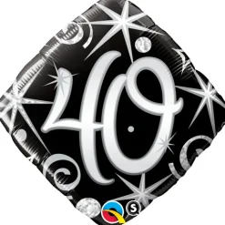 Syntymäpäivät|Syntymäpäivät> Elegantti numero "40" foliopallo