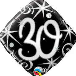 Syntymäpäivät|Syntymäpäivät> Elegantti numero "30" foliopallo