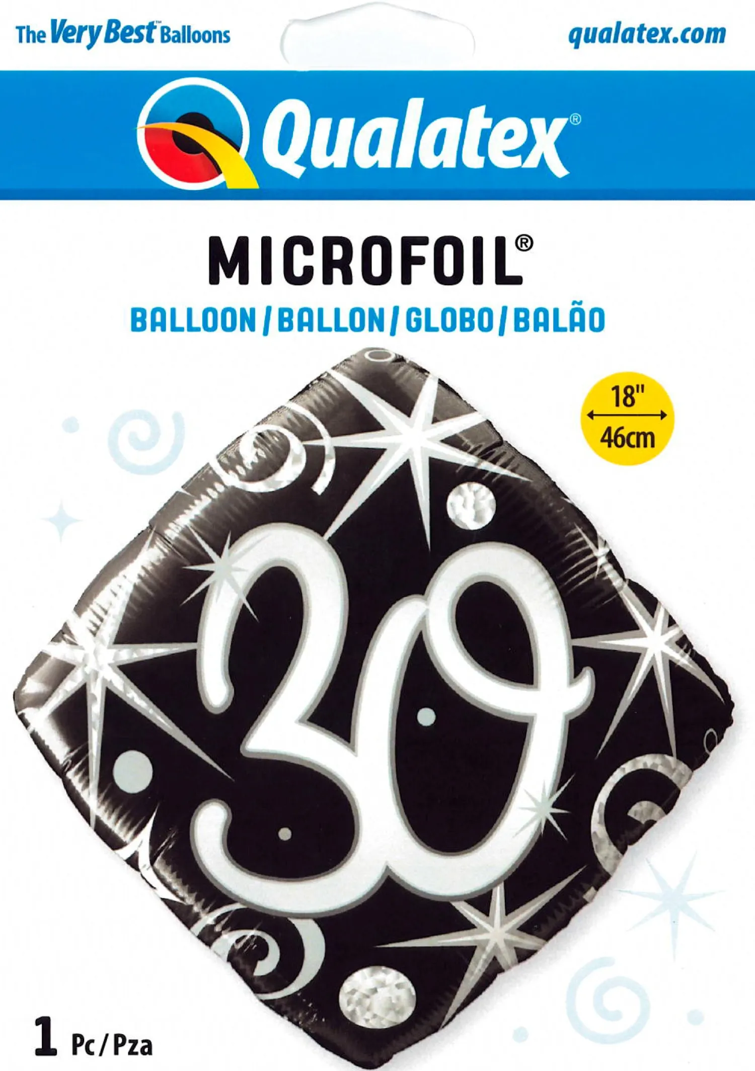 Syntymäpäivät|Syntymäpäivät> Elegantti numero "30" foliopallo