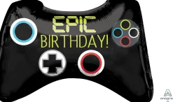 Muotofoliopallot>Anagram International Inc, 7700 Anagram Drive, MN 55344-7307, USA, http://www.anagramballoons.com/ Epic Birthday peliohjain muotofoliopallo