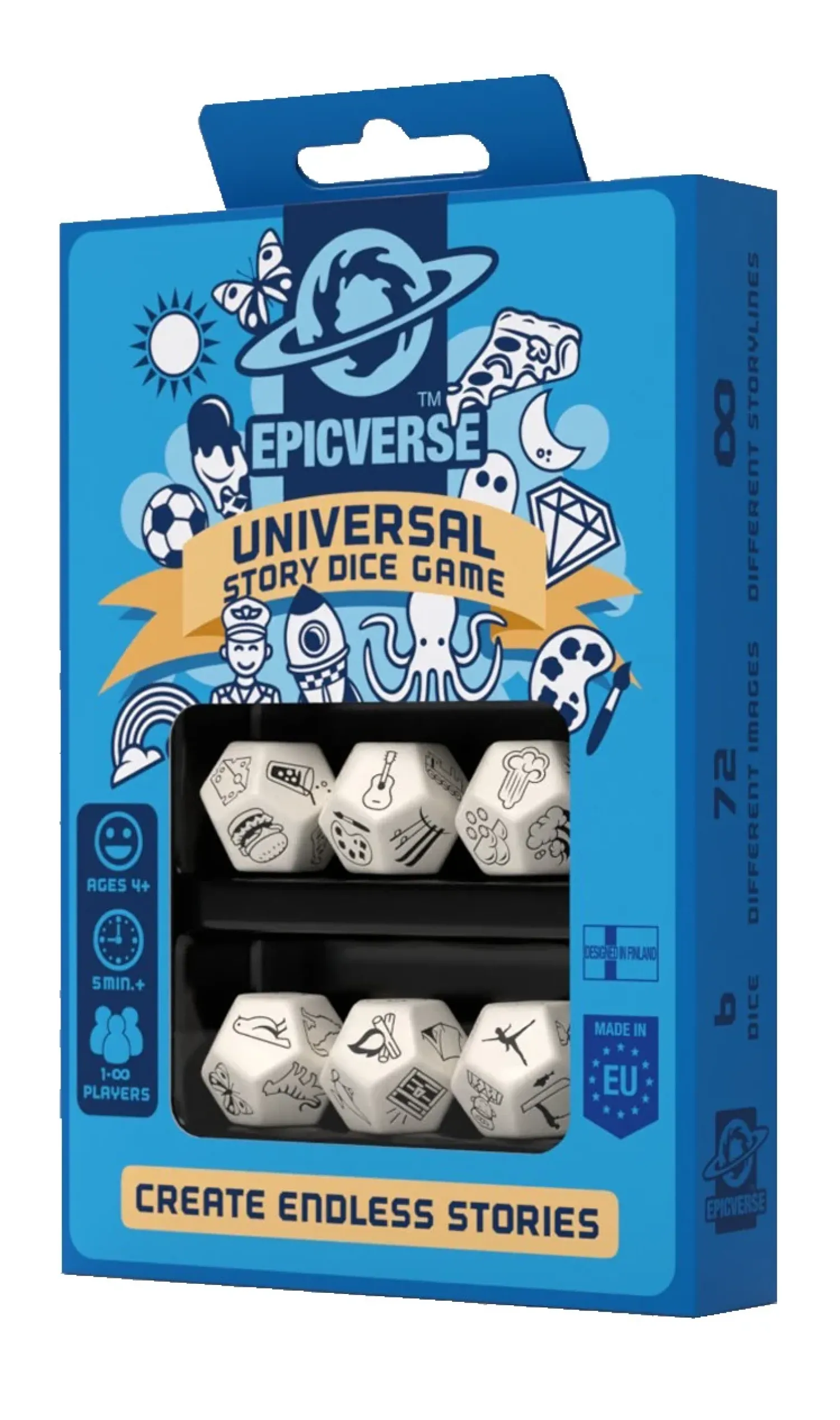 Muut Juhlatarvikkeet|Pelit Ja Leikit>Epicverse ™ - Universal Story Dice -peli