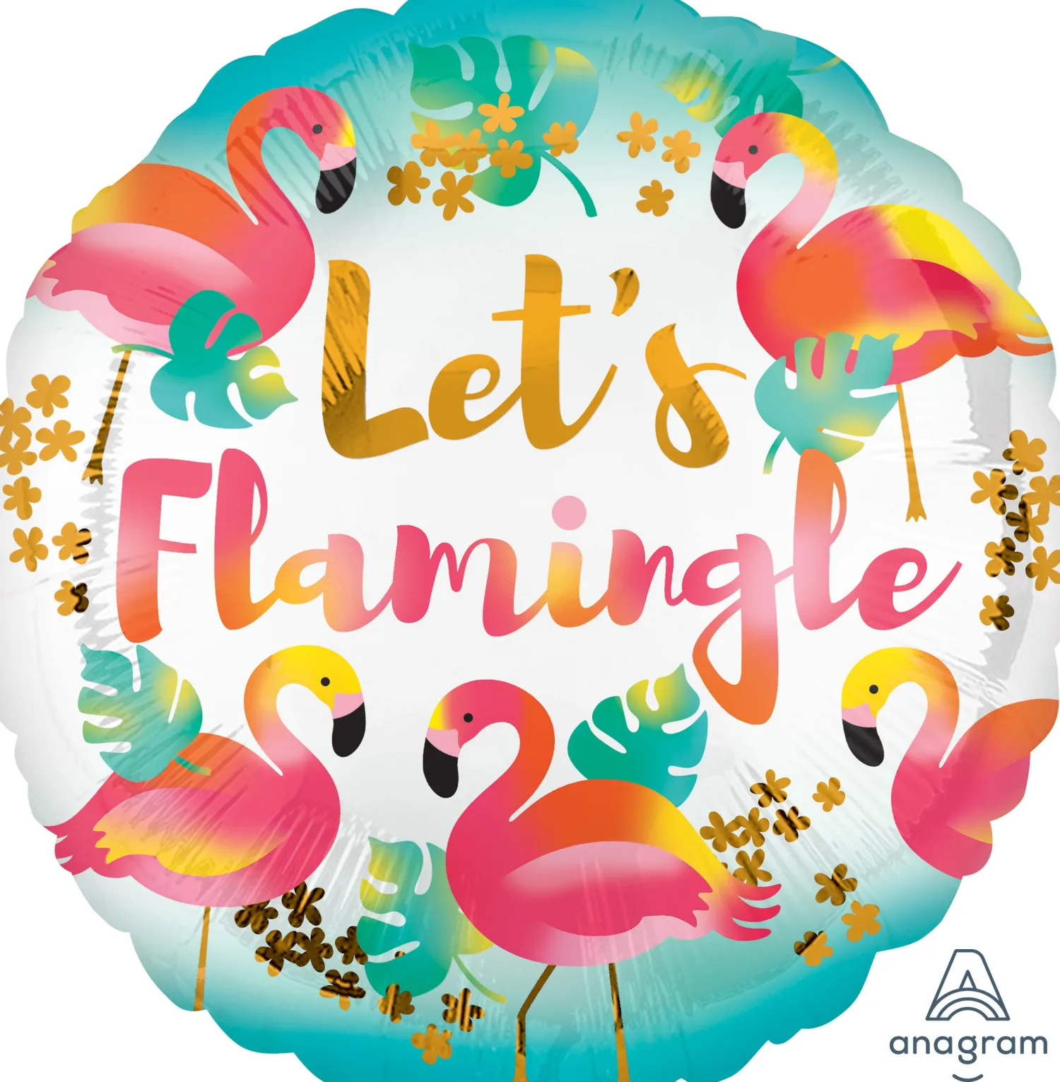 Pienet Foliopallot>Anagram International Inc, 7700 Anagram Drive, MN 55344-7307, USA, http://www.anagramballoons.com/ Flamingot foliopallo