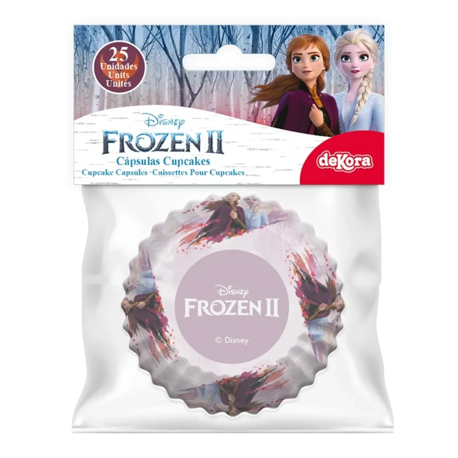 Muffinssivuoat Ja Kakkupaperit|Muut Juhlatarvikkeet>Dekora Innova, SAU, PI Atalayas - C/ Florin, 30-39, 3114 Alicante, www.dekora.es Frozen 2 muffinssivuoka 25 kpl/pkt