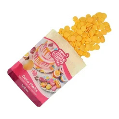 Pääsiäinen|Kakkukuvat Ja Syötävät Koristetarrat>Confetti Oy, Moukarikuja 4 C 1, 4300 TUUSULA, www.confetti.fi FunCakes Deco Melts -napit, keltainen