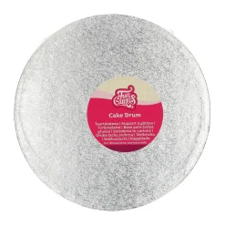 Häät|Häät>Confetti Oy, Moukarikuja 4 C 1, 4300 TUUSULA, www.confetti.fi FunCakes paksu kakkualusta, 25 cm hopea