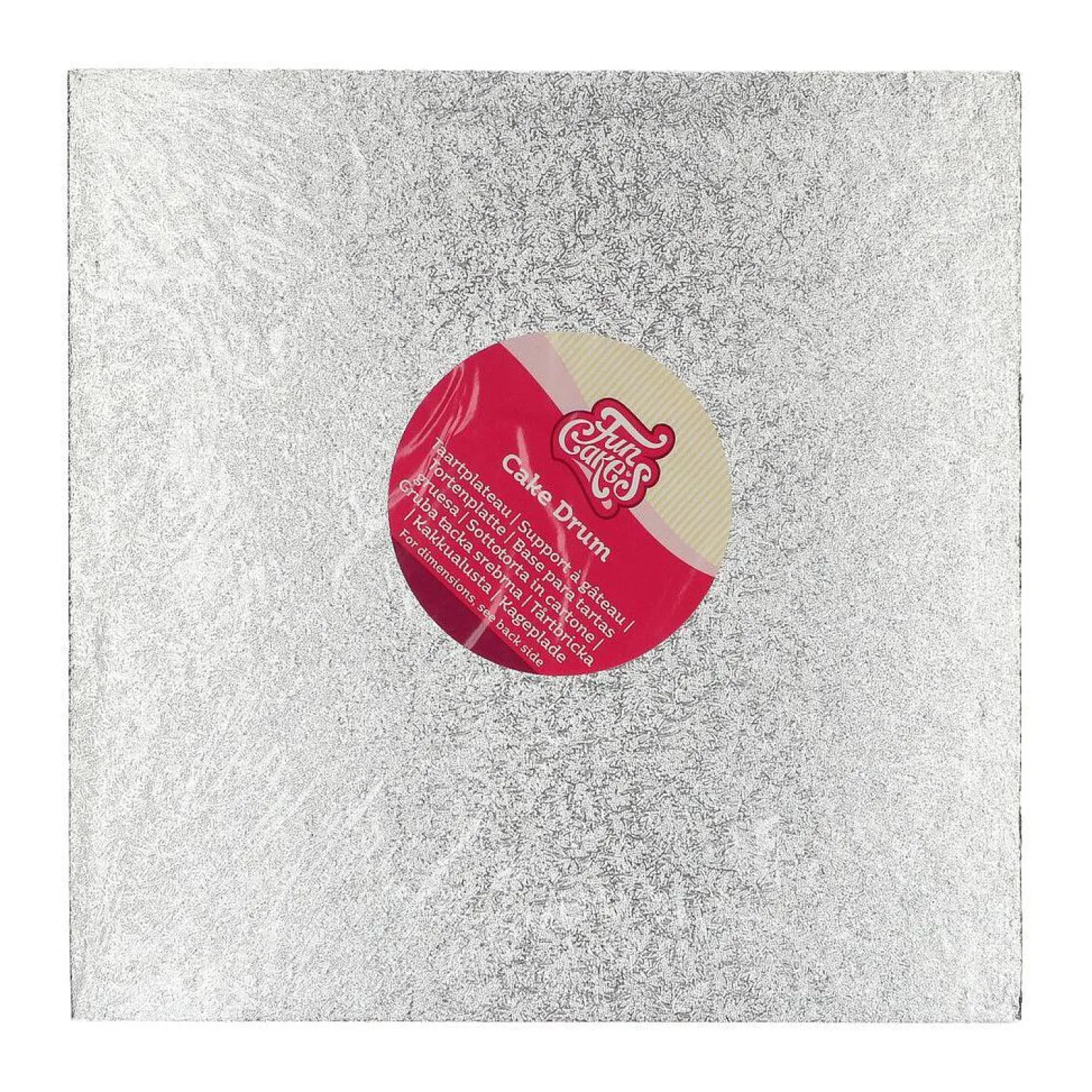 Häät|Häät>Confetti Oy, Moukarikuja 4 C 1, 4300 TUUSULA, www.confetti.fi FunCakes paksu kakkualusta, 27,5 cm neliö