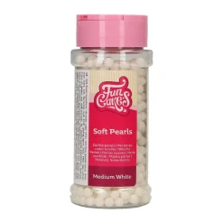 Kakkukuvat Ja Syötävät Koristetarrat|Muut Juhlatarvikkeet>Confetti Oy, Moukarikuja 4 C 1, 4300 TUUSULA, www.confetti.fi FunCakes pehmeä sokerihelmi, valkoinen (medium) 60 g