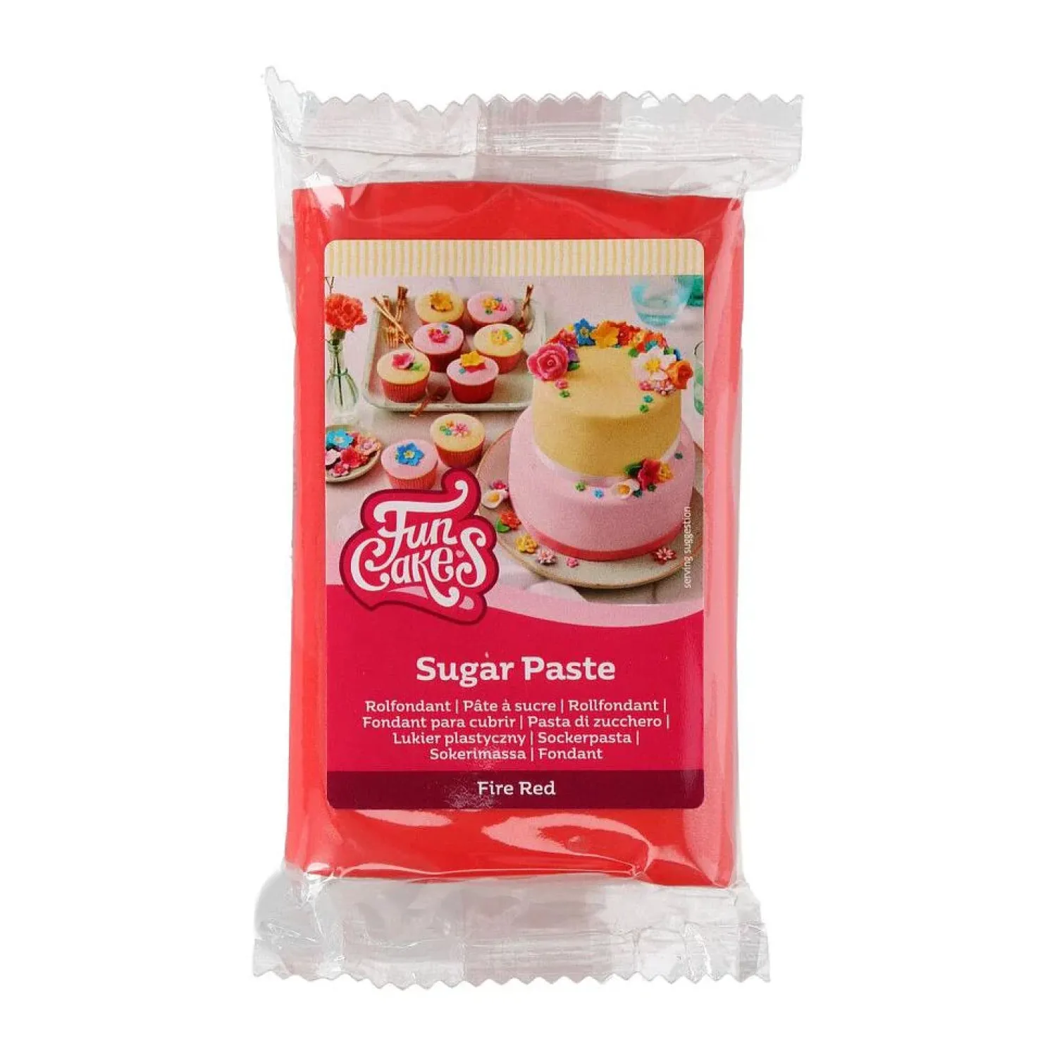 Leivontamassat Ja Elintarvikekynät|Muut Juhlatarvikkeet>Confetti Oy, Moukarikuja 4 C 1, 4300 TUUSULA, www.confetti.fi FunCakes sokerimassa, Fire Red 250 g