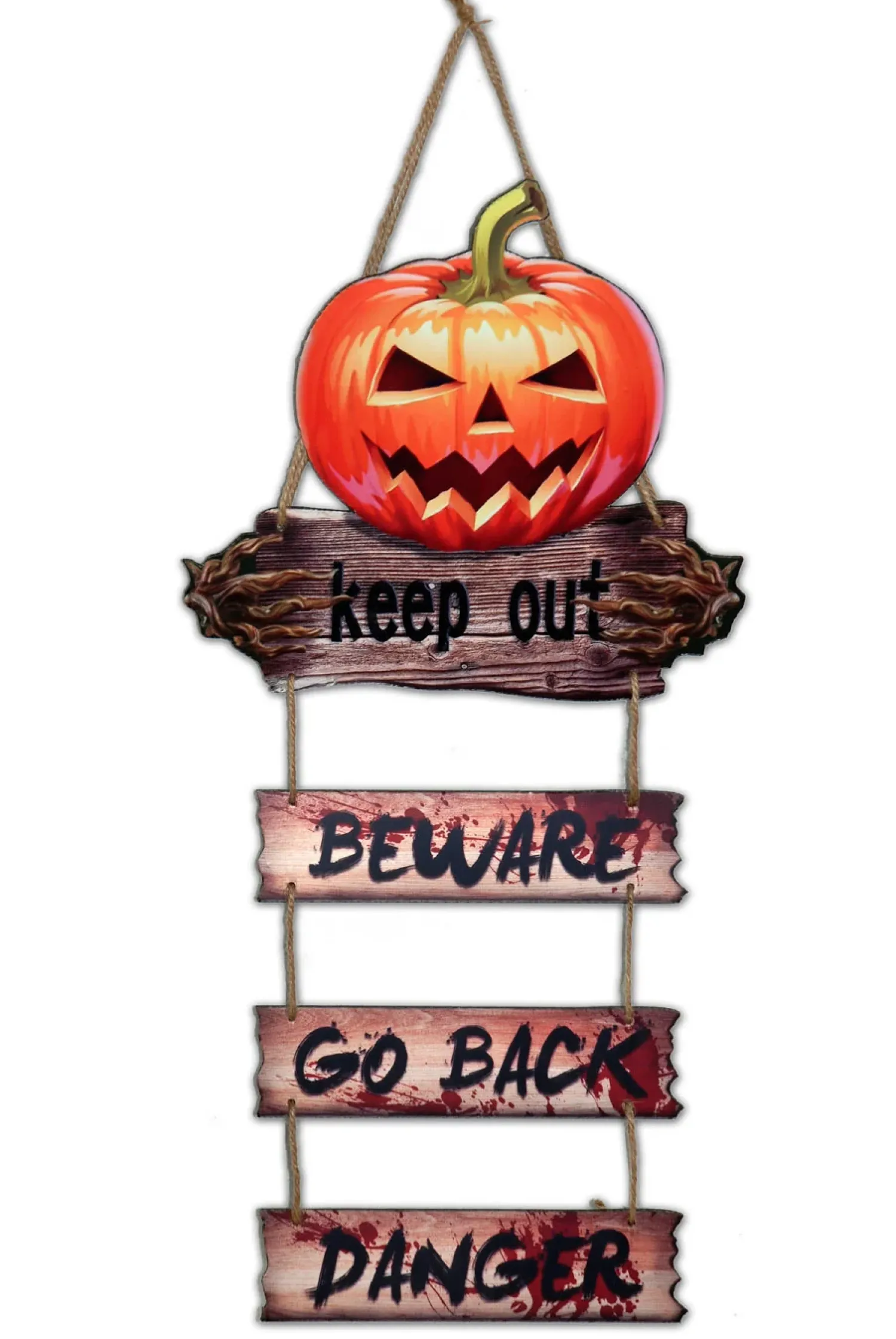 Halloween>Création de Hanninger GmbH u0026 CO.KG, Breslauer Strasse 25, D-64646 Heppenheim, www.zoelibat.com Halloween keep out ripustettava koriste