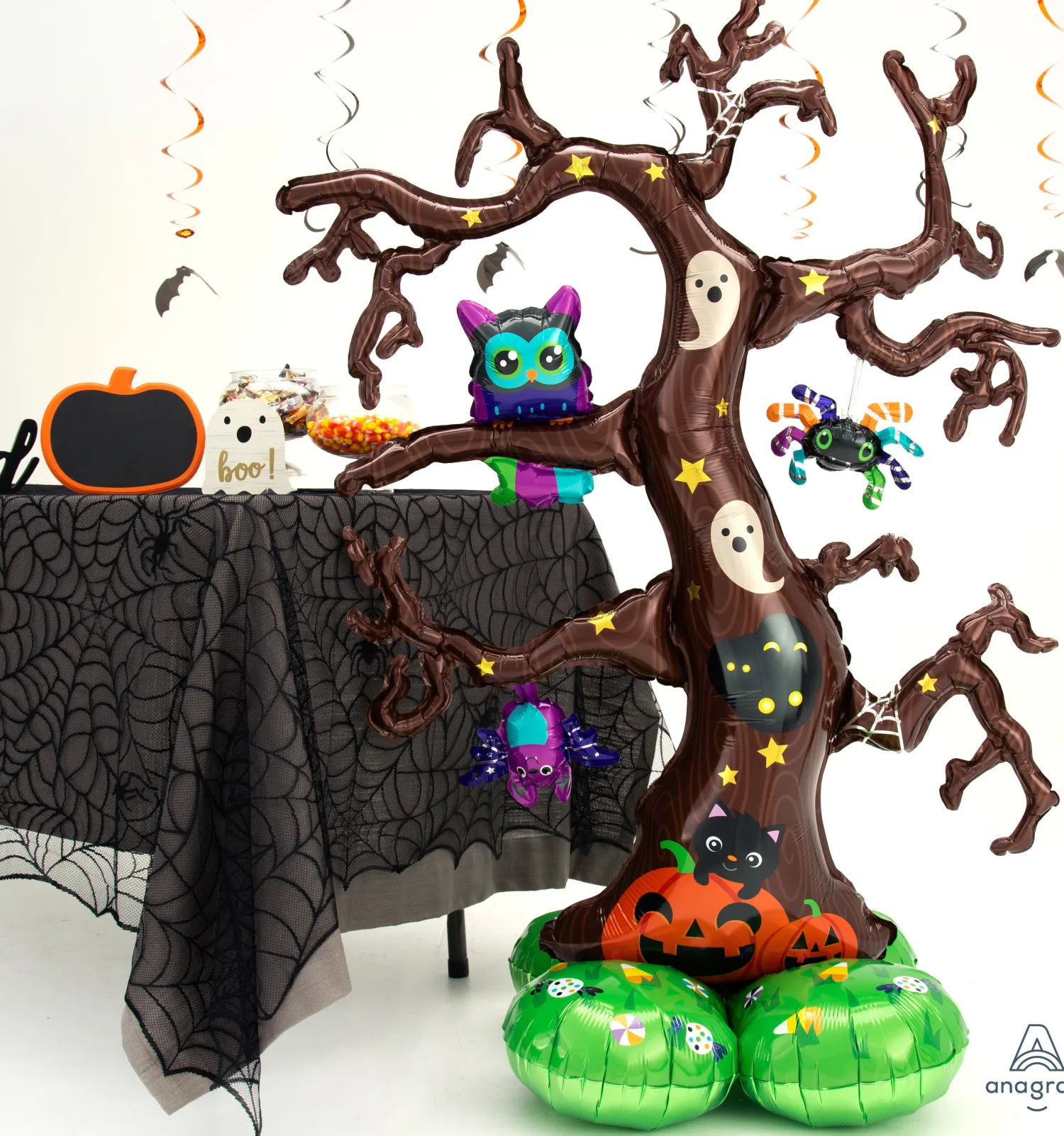 Erikoisilmapallot|Halloween>Anagram International Inc, 7700 Anagram Drive, MN 55344-7307, USA, http://www.anagramballoons.com/ Halloween puu ilmatäytteinen foliopallo 125 cm