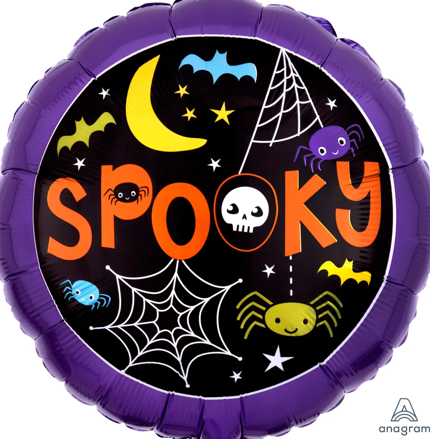 Pienet Foliopallot|Halloween>Anagram International Inc, 7700 Anagram Drive, MN 55344-7307, USA, http://www.anagramballoons.com/ Halloween spooky hämähäkit foliopallo