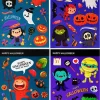 Tarrat|Halloween>Goodmark Europe NV, Industrielaan 15, 8520 Kuurne, www.goodmarkgroup.com Halloween staattiset ikkunatarrat, lajitelma 4 erilaista