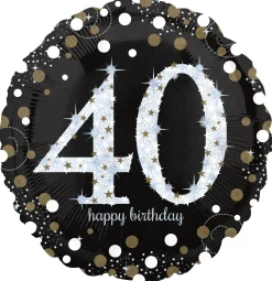 Pienet Foliopallot|Numerofoliopallot>Anagram International Inc, 7700 Anagram Drive, MN 55344-7307, USA, http://www.anagramballoons.com/ Happy Birthday 40 foliopallo