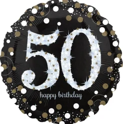 Syntymäpäivät|Syntymäpäivät>Anagram International Inc, 7700 Anagram Drive, MN 55344-7307, USA, http://www.anagramballoons.com/ Happy Birthday 50 foliopallo