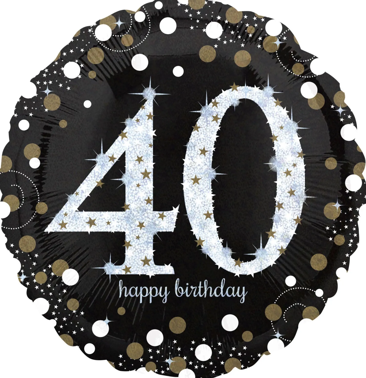 Syntymäpäivät|Syntymäpäivät>Anagram International Inc, 7700 Anagram Drive, MN 55344-7307, USA, http://www.anagramballoons.com/ Happy Birthday 40 foliopallo