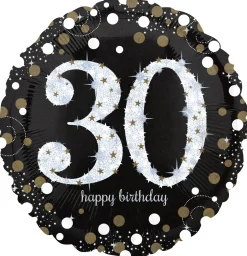Syntymäpäivät|Syntymäpäivät>Anagram International Inc, 7700 Anagram Drive, MN 55344-7307, USA, http://www.anagramballoons.com/ Happy Birthday 30 foliopallo
