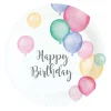Lautaset>IV Beck / Amscan Europe GmbH, Dettinger Str. 148, 73230 Kirchheim/Teck, Germany, www.amscan-europe.com Happy Birthday ilmapallot pahvilautanen 8kpl/pkt