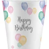 Syntymäpäivät|Syntymäpäivät>IV Beck / Amscan Europe GmbH, Dettinger Str. 148, 73230 Kirchheim/Teck, Germany, www.amscan-europe.com Happy Birthday ilmapallot pahvimuki 8 kpl/pkt