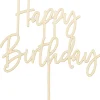 Syntymäpäivät|Syntymäpäivät>PartyDeco sp. z o.o. sp. k., ul. Kolumba 1, 70-035 Szczecin, www.partydeco.com Happy Birthday kakunkoriste puinen 16,5 cm