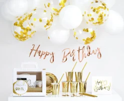 Muu Kattaustarvike|Muut Koristeet Ja Rekvisiitat>PartyDeco sp. z o.o. sp. k., ul. Kolumba 1, 70-035 Szczecin, www.partydeco.com Happy Birthday kattaus- ja koristelusetti