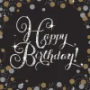 Lautasliinat>IV Beck / Amscan Europe GmbH, Dettinger Str. 148, 73230 Kirchheim/Teck, Germany, www.amscan-europe.com Happy Birthday, suuri lautasliina 16 kpl/pkt